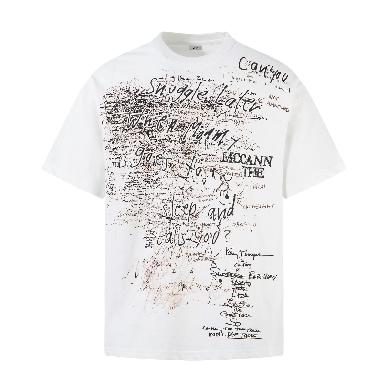Omirad Handwritten Scribble Graphic Tee