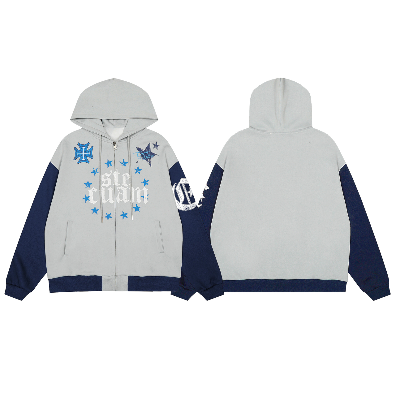 Omirad Star Graphic Zip Hoodie