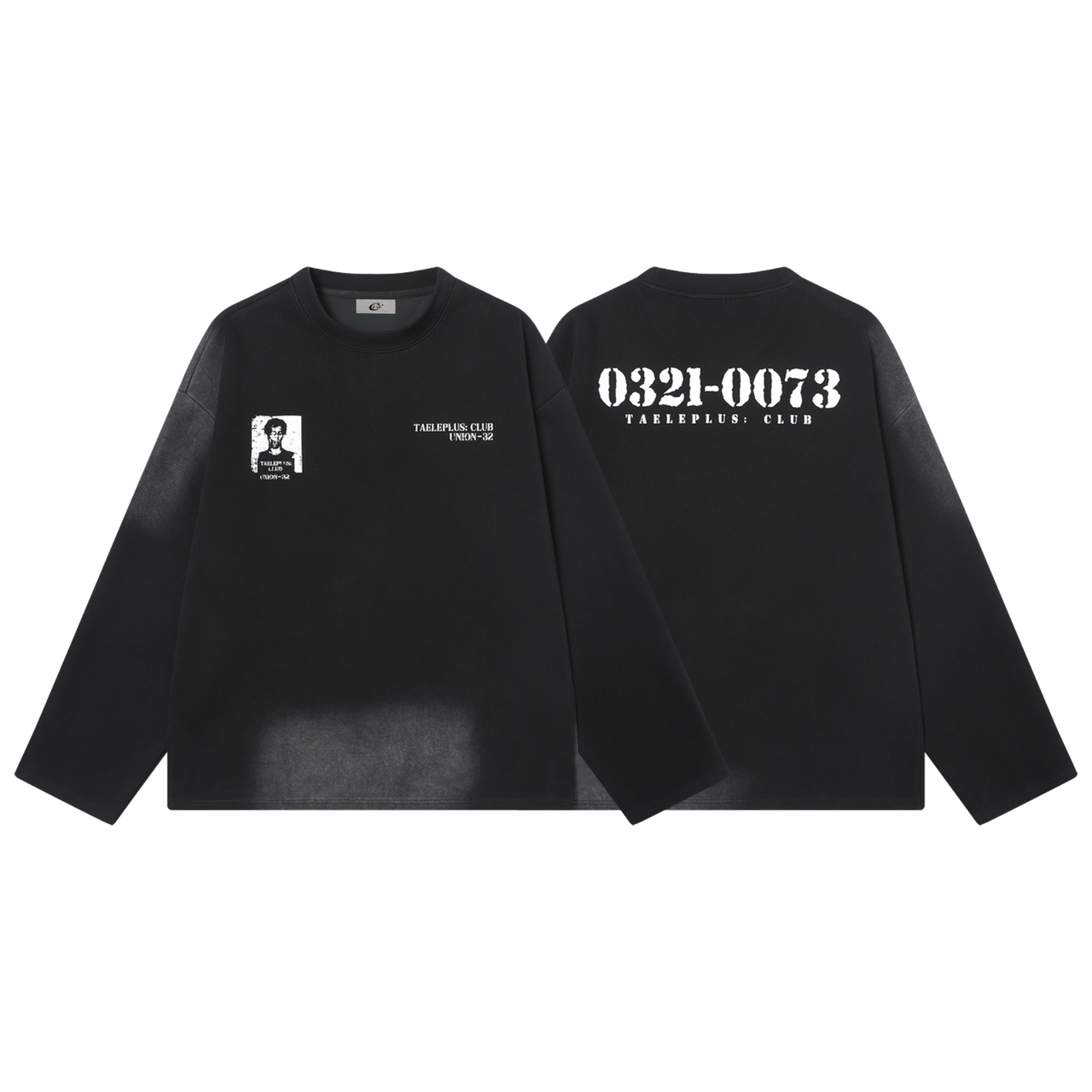 Omirad “TAELEPLUS CLUB” Washed Code Long Sleeve Tee