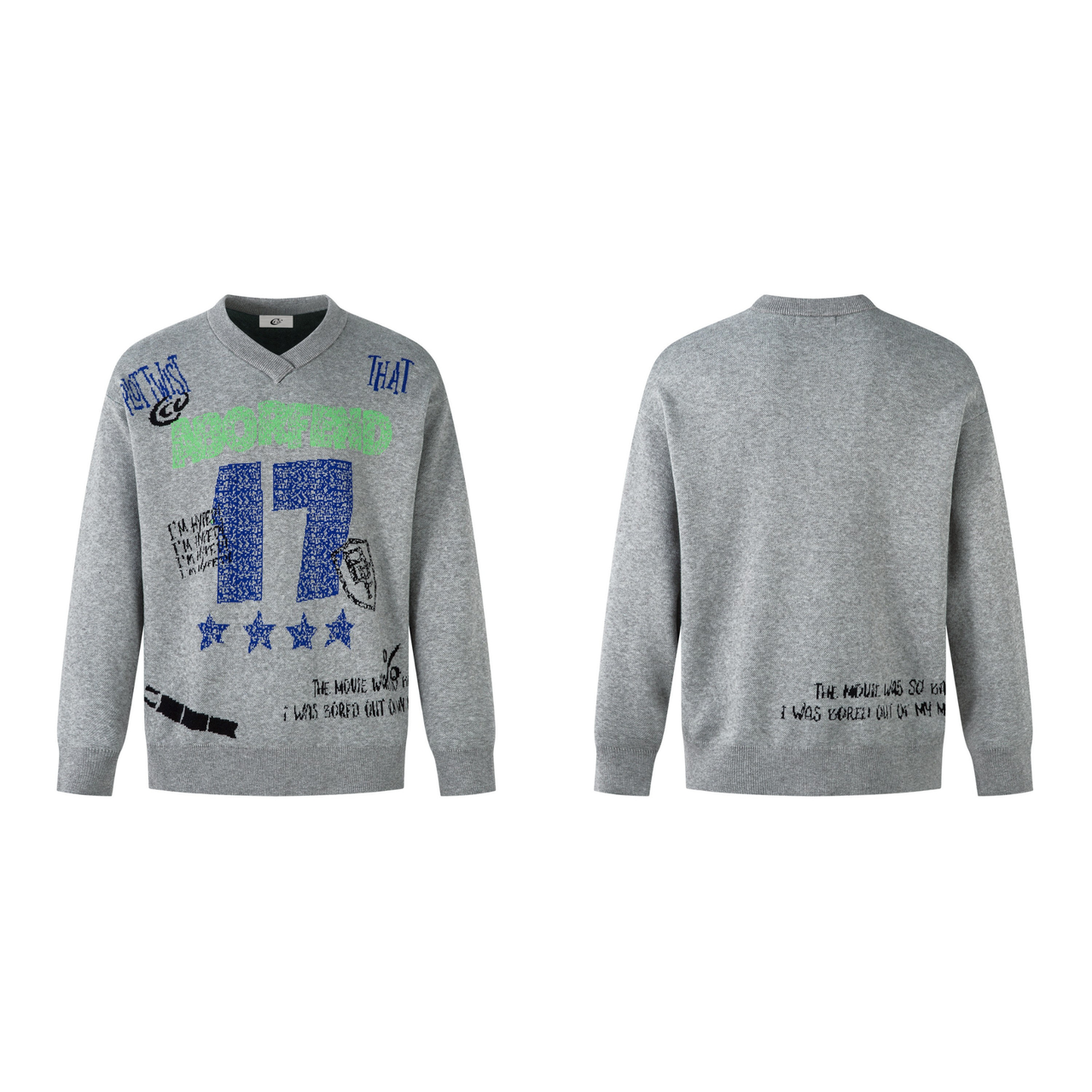 Omirad “NORTH17” Graphic Knit Sweater