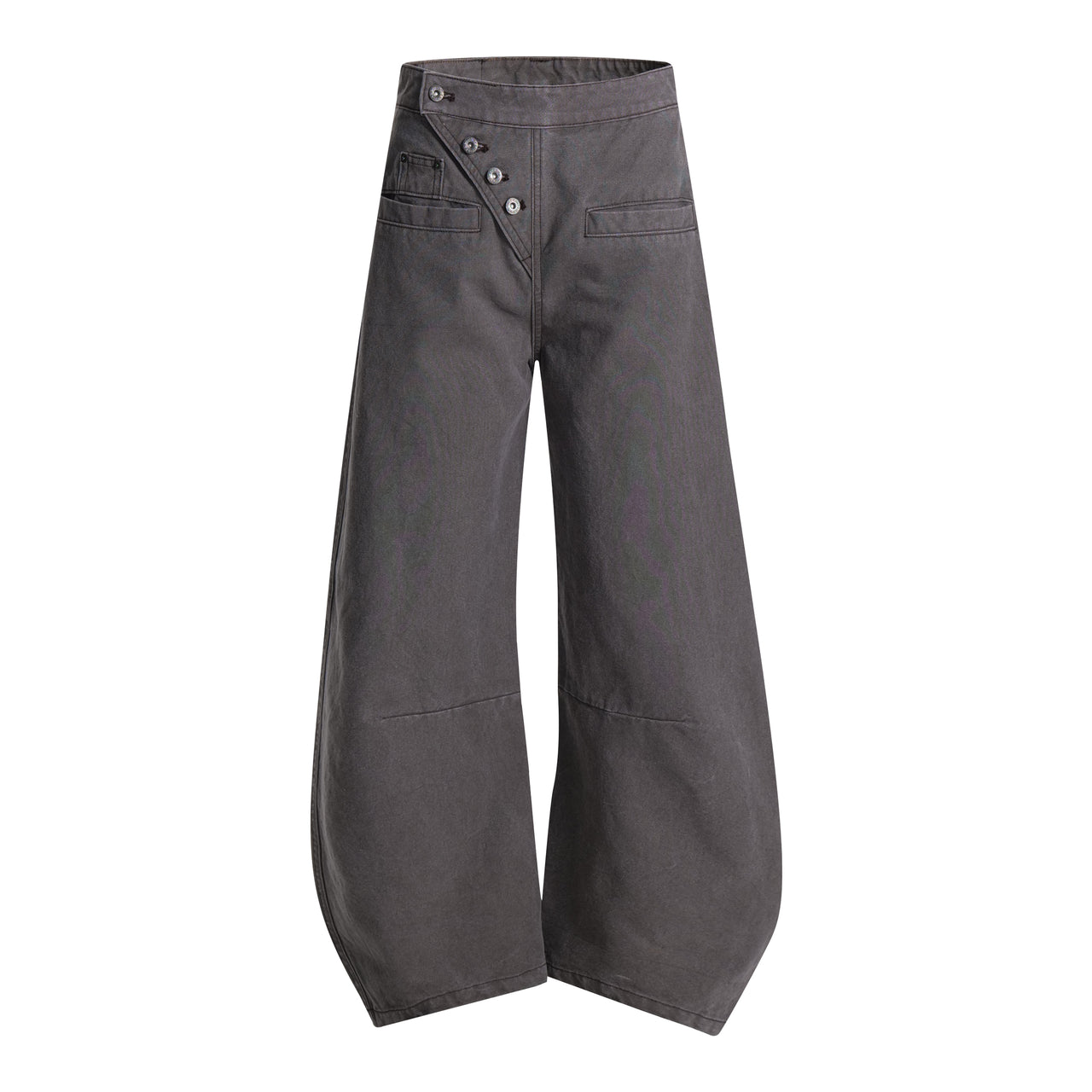 American High Street Buttoned Curved Blade Casual Pants*