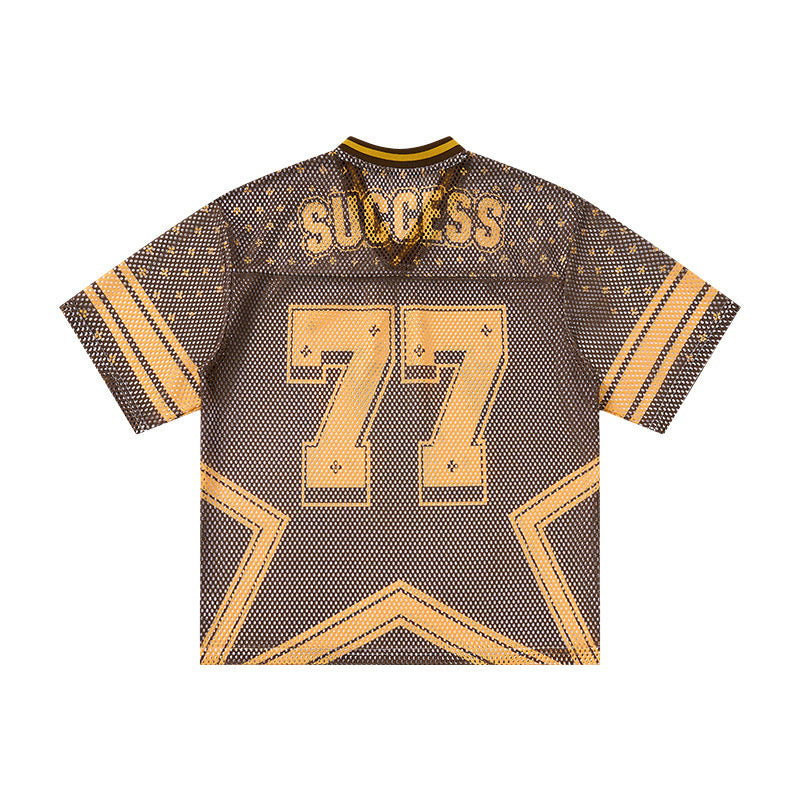 Omirad “Retro Star 77” Mesh Jersey T-Shirt