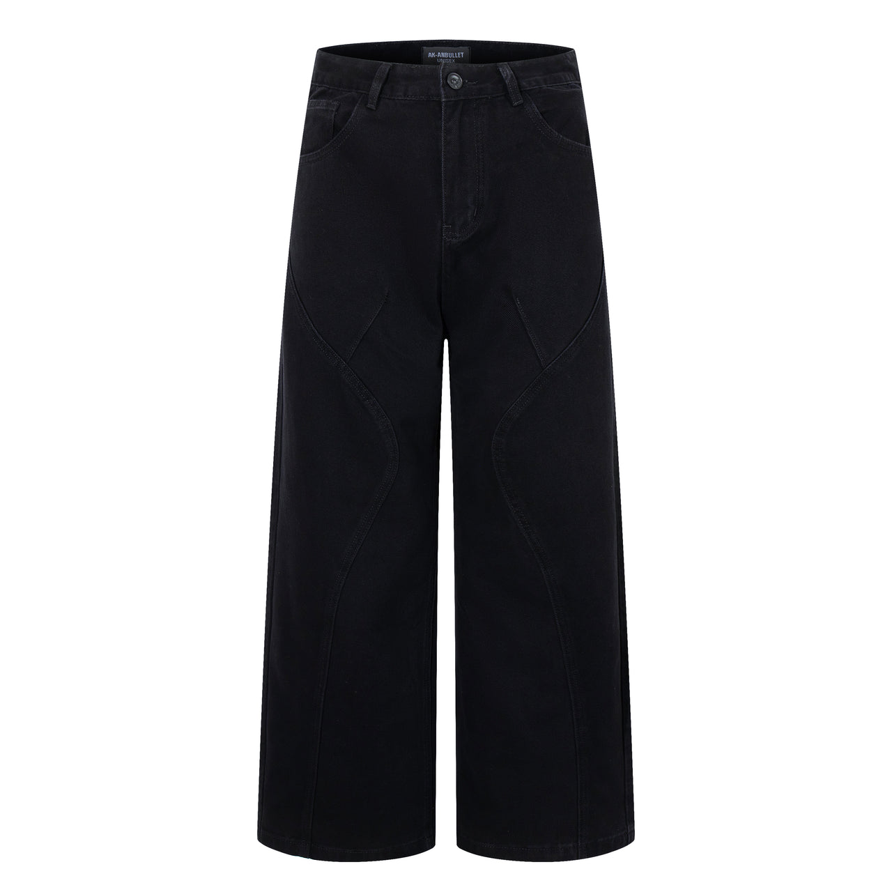 American High Street Color-Block Jeans