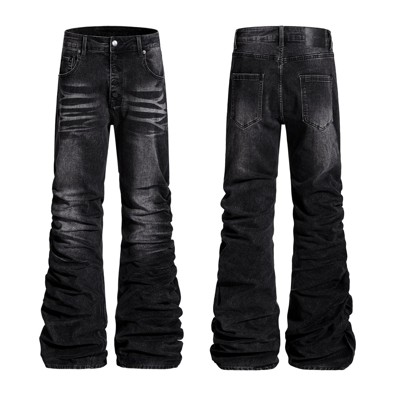 Omirad Stacked Washed Denim Pants