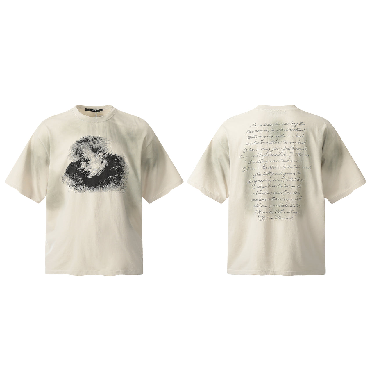 American Vintage Hand-Painted Portrait Graphic Tee