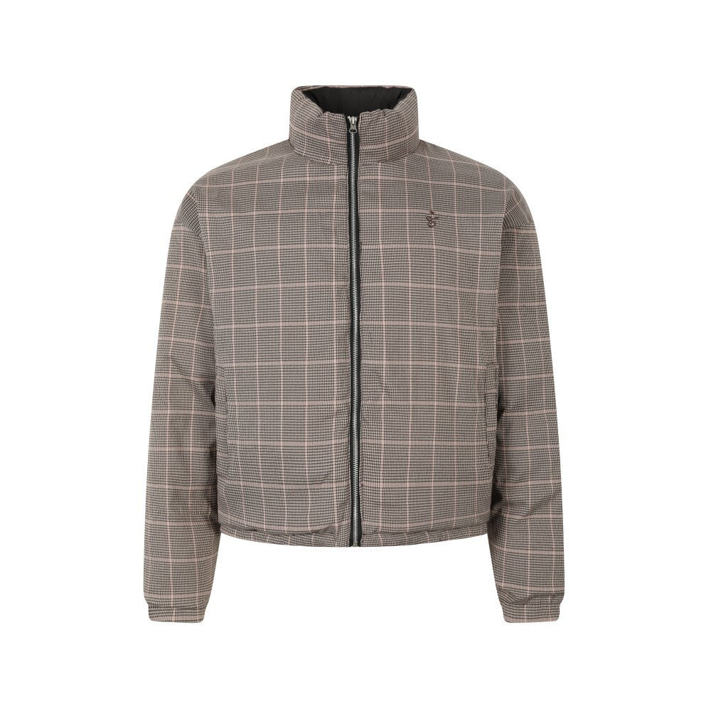 American High-Street Reversible Houndstooth Structured Padded Jacke