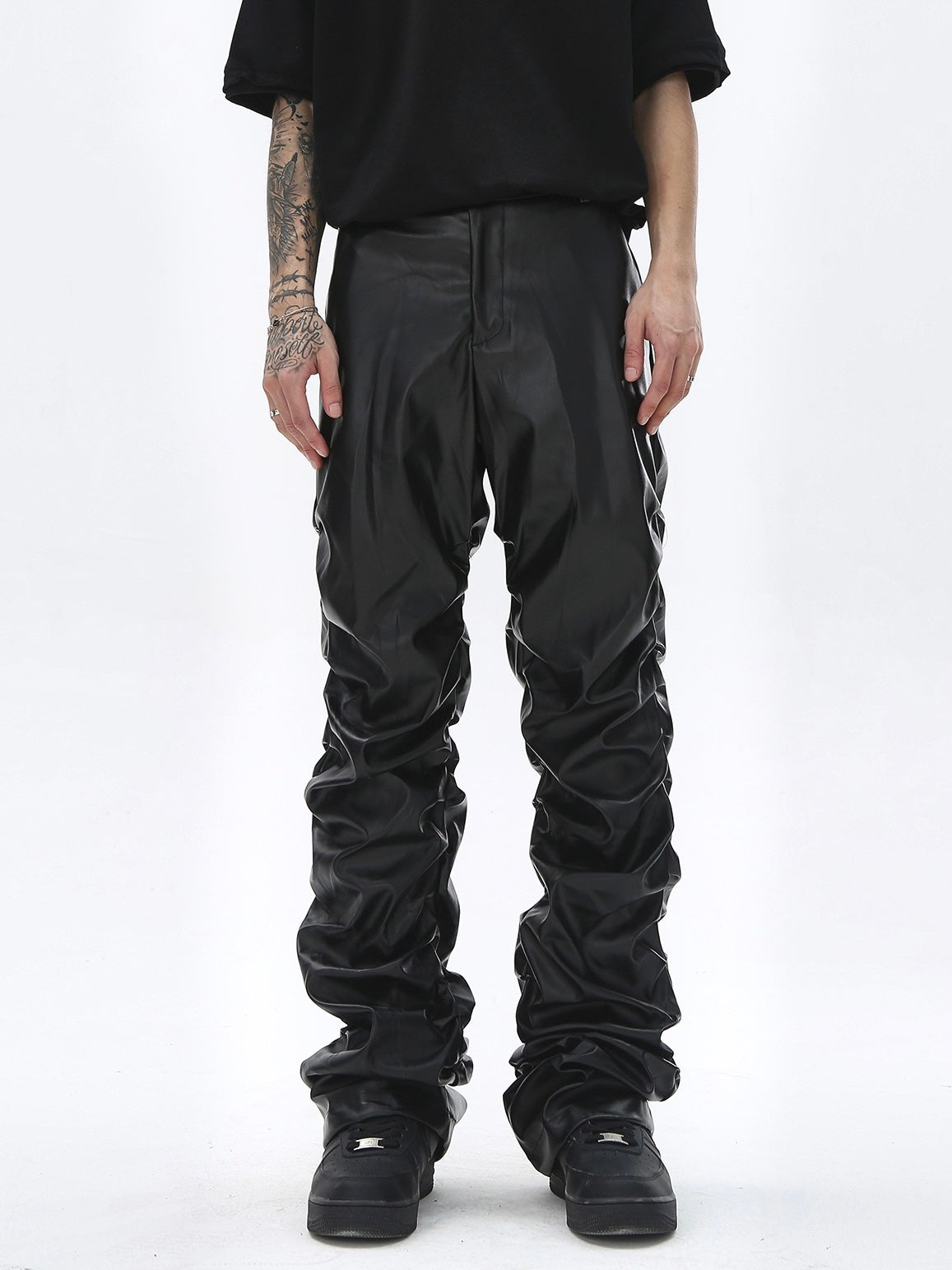 High Street Hip Hop Leather Pants – omirad