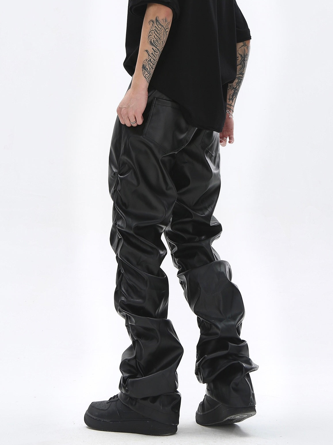 High Street Hip Hop Leather Pants – omirad