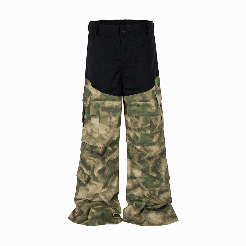 Patch Work Camo Cargo Pants