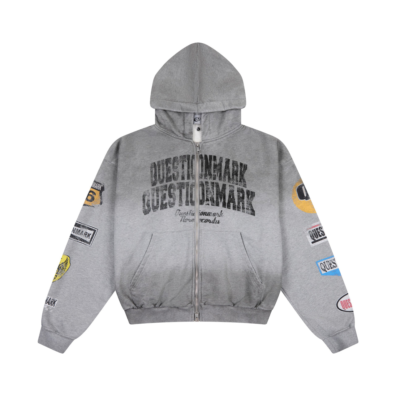 Omirad “Questionmark” Vintage Patch Zip Hoodie