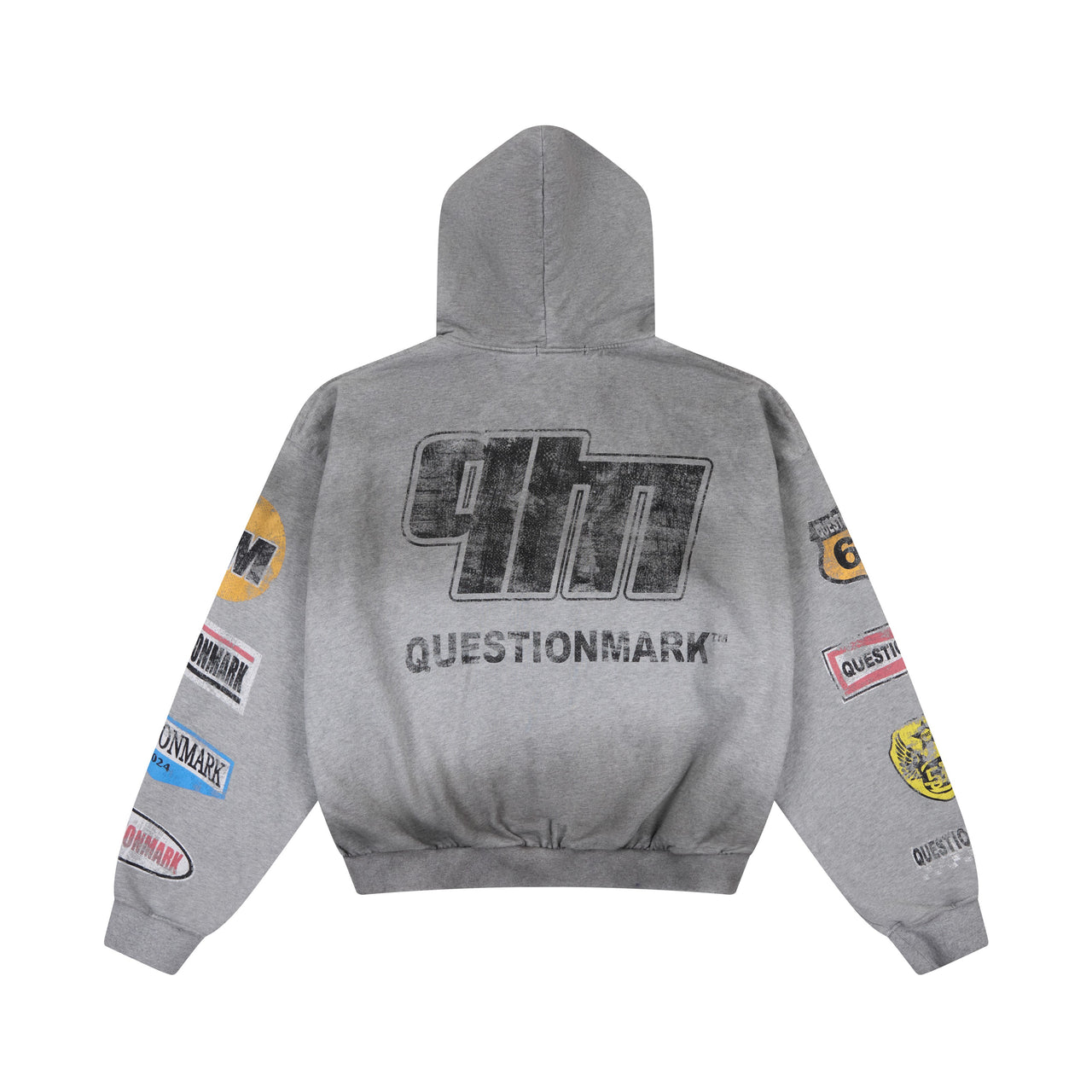 Omirad “Questionmark” Vintage Patch Zip Hoodie