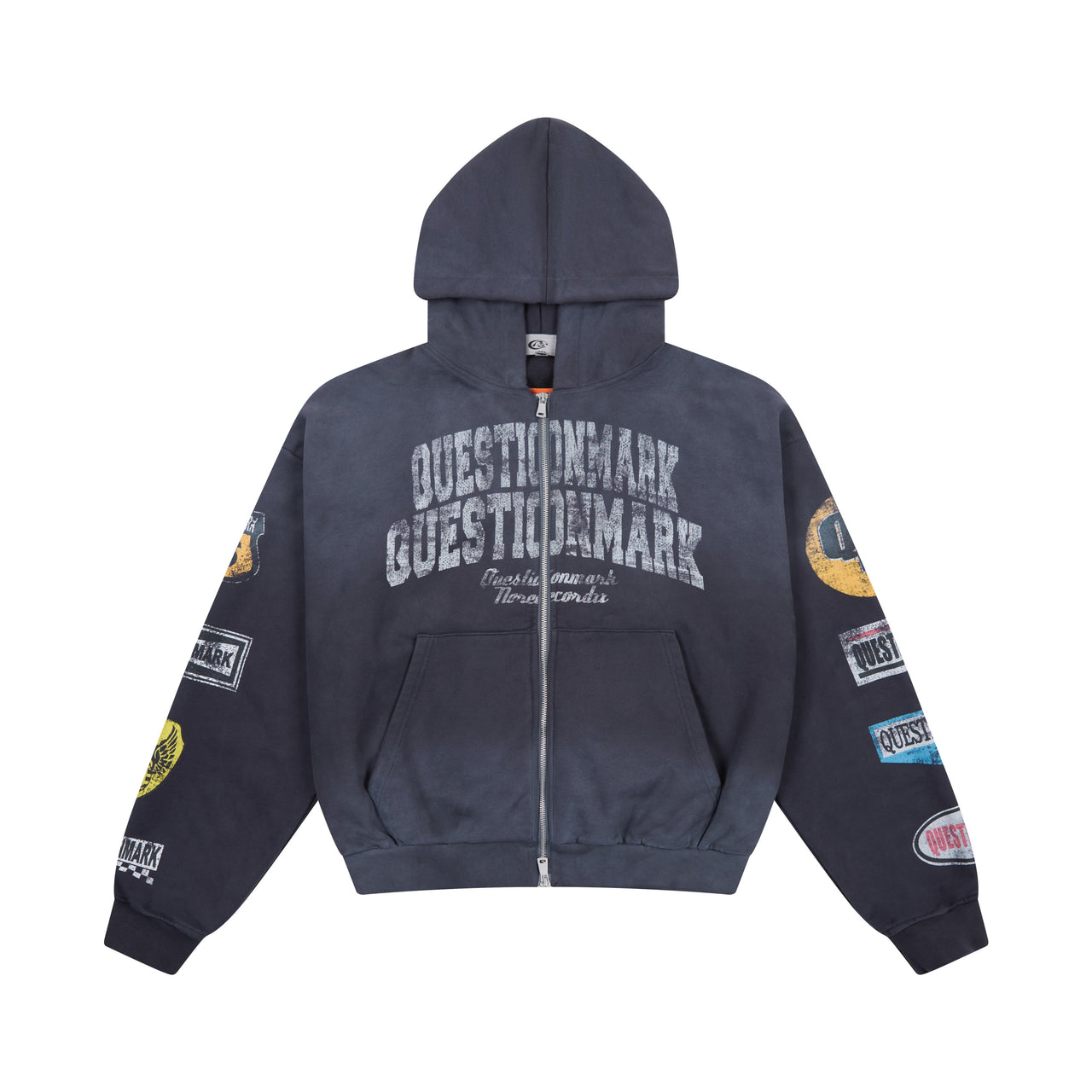 Omirad “Questionmark” Vintage Patch Zip Hoodie