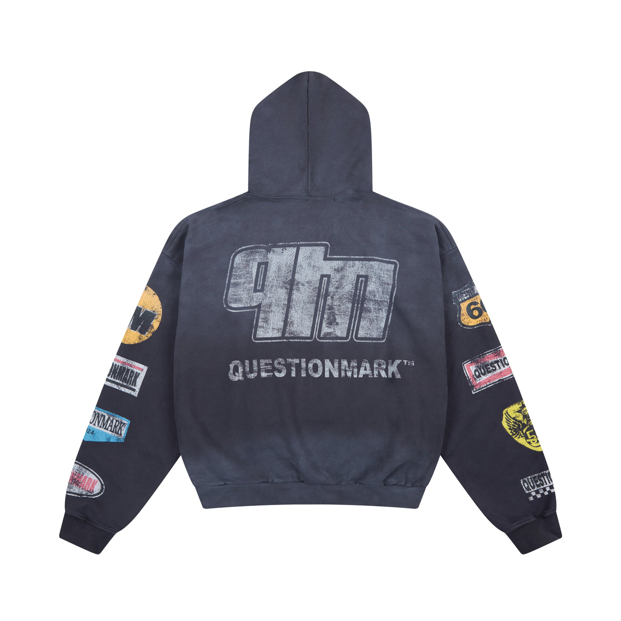 Omirad “Questionmark” Vintage Patch Zip Hoodie