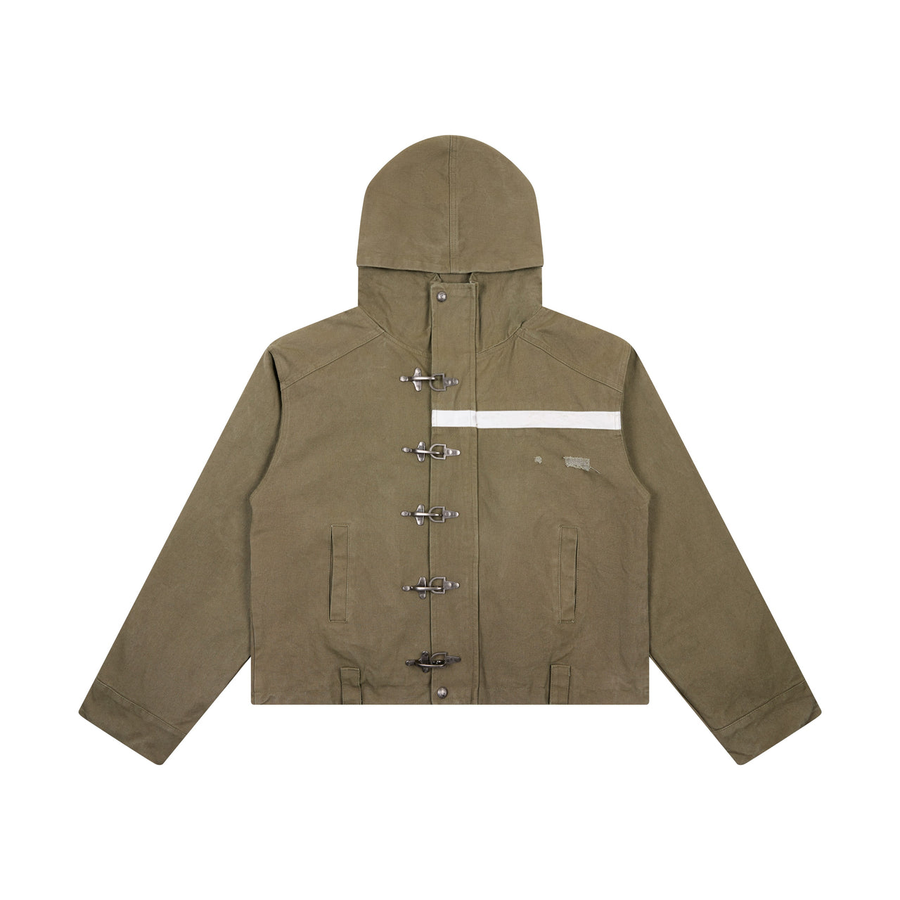 Omirad Buckle-Up Hooded Cotton Jacket