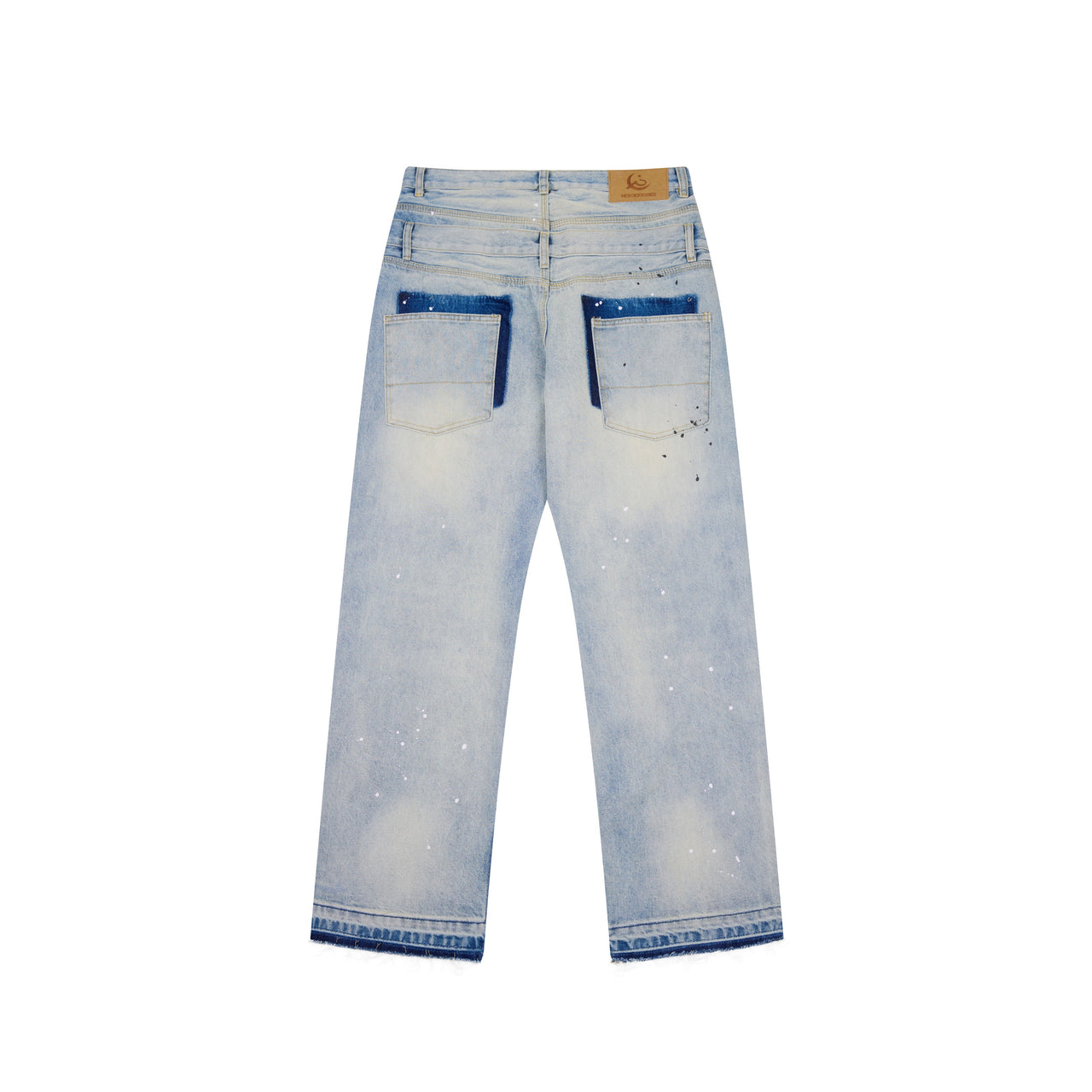 Omirad Dual-Tone Paint-Splatter Denim