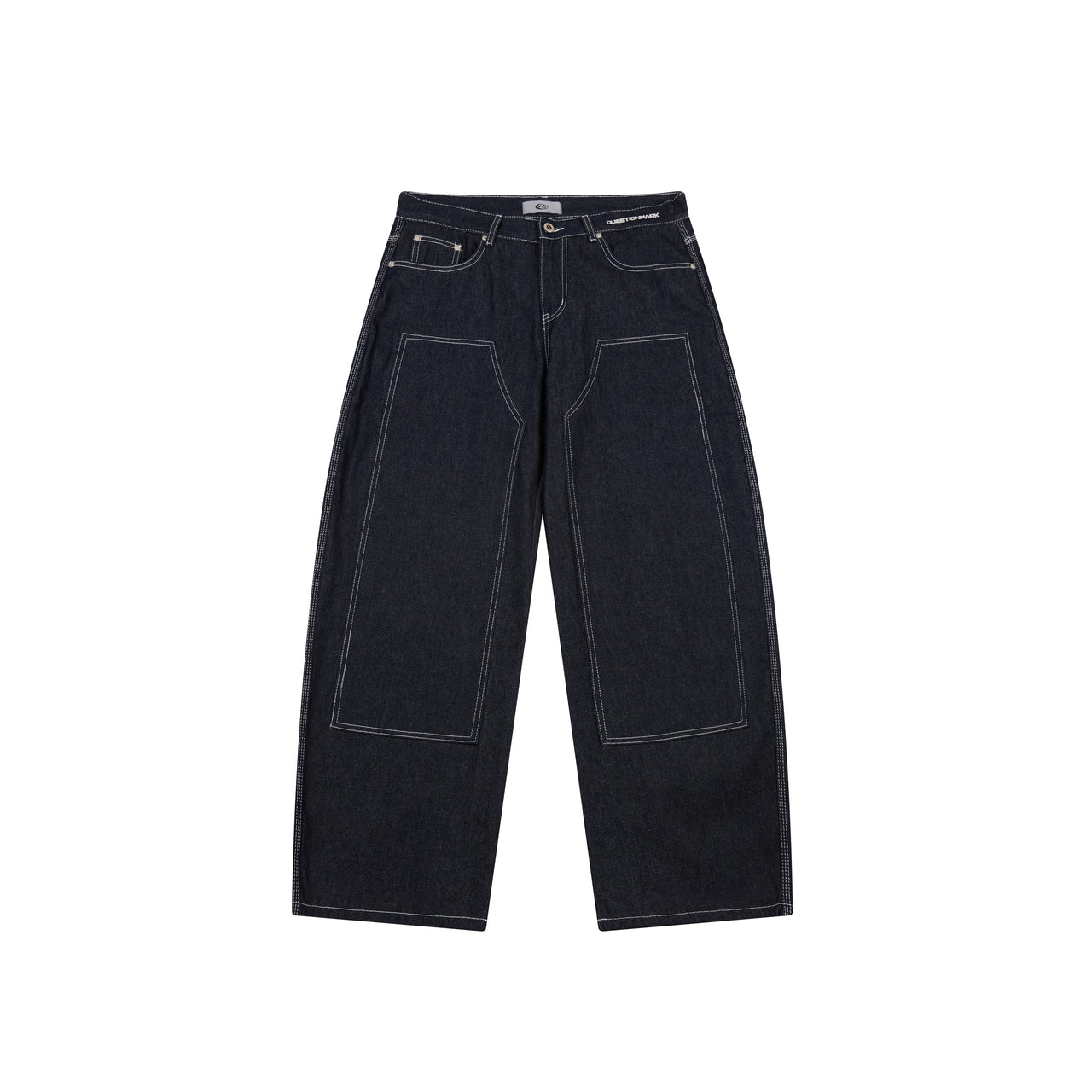 Omirad Panel-Stitch Wide-Leg Denim Pants