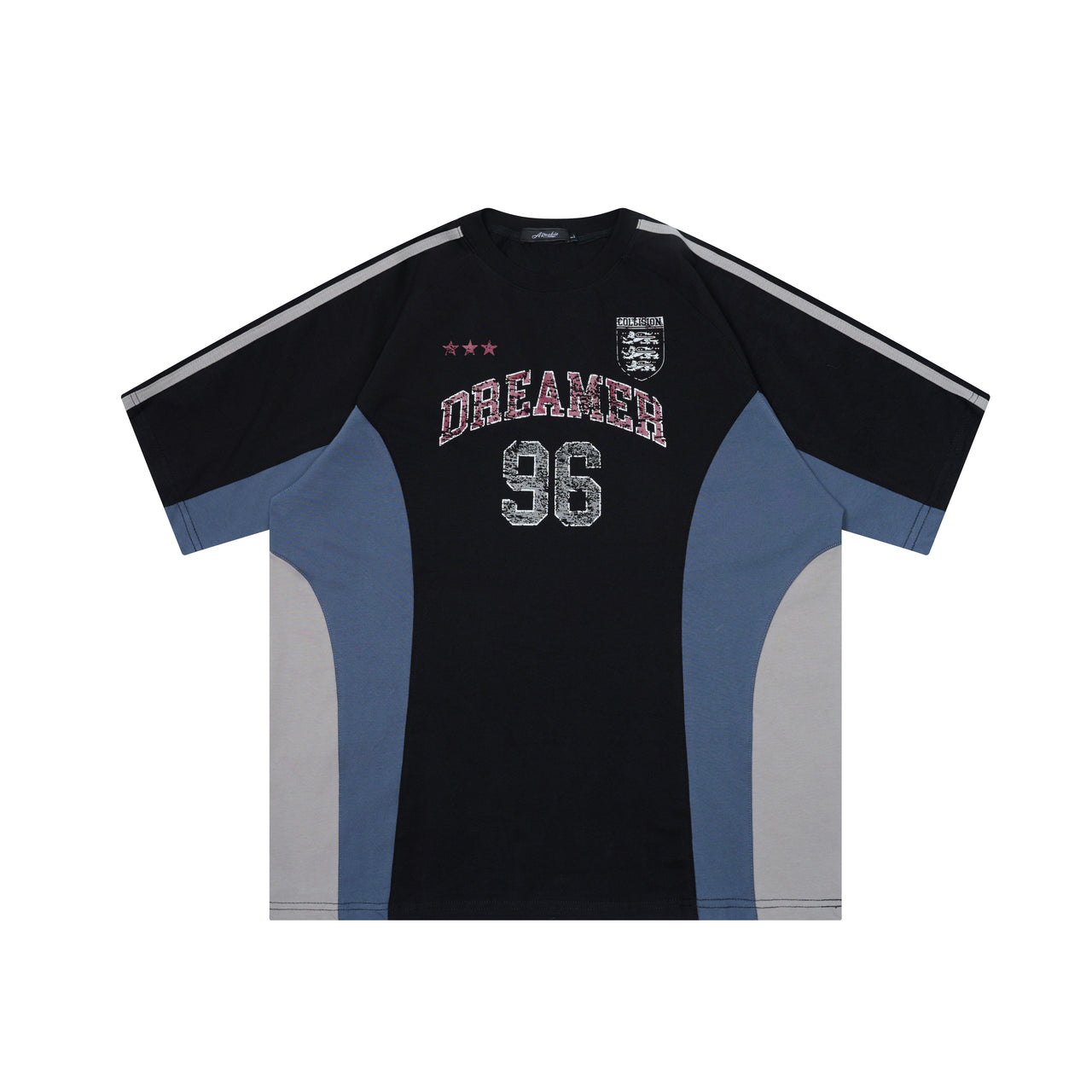 American High Street Distressed Letter Print Short Sleeve Tee