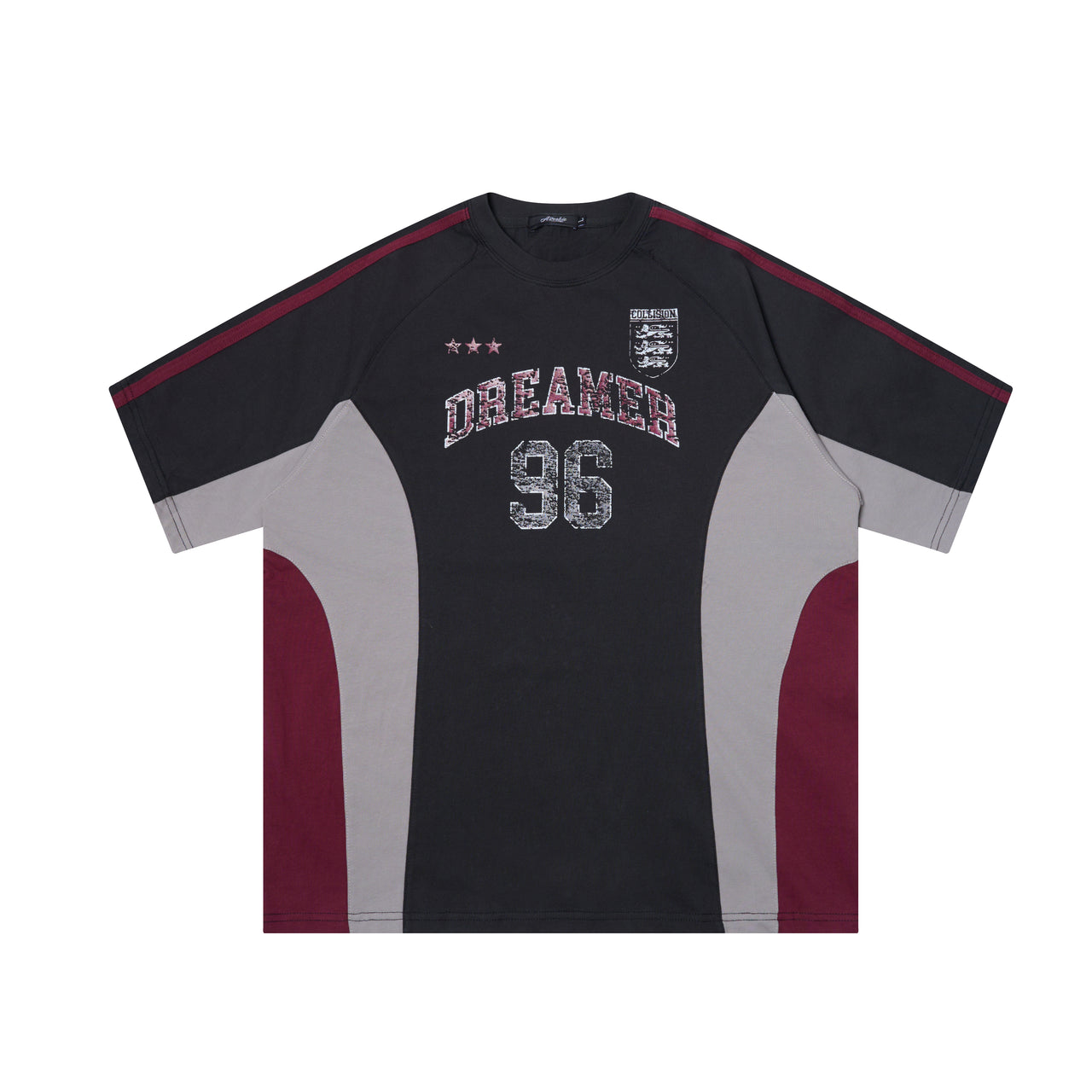 American High Street Distressed Letter Print Short Sleeve Tee