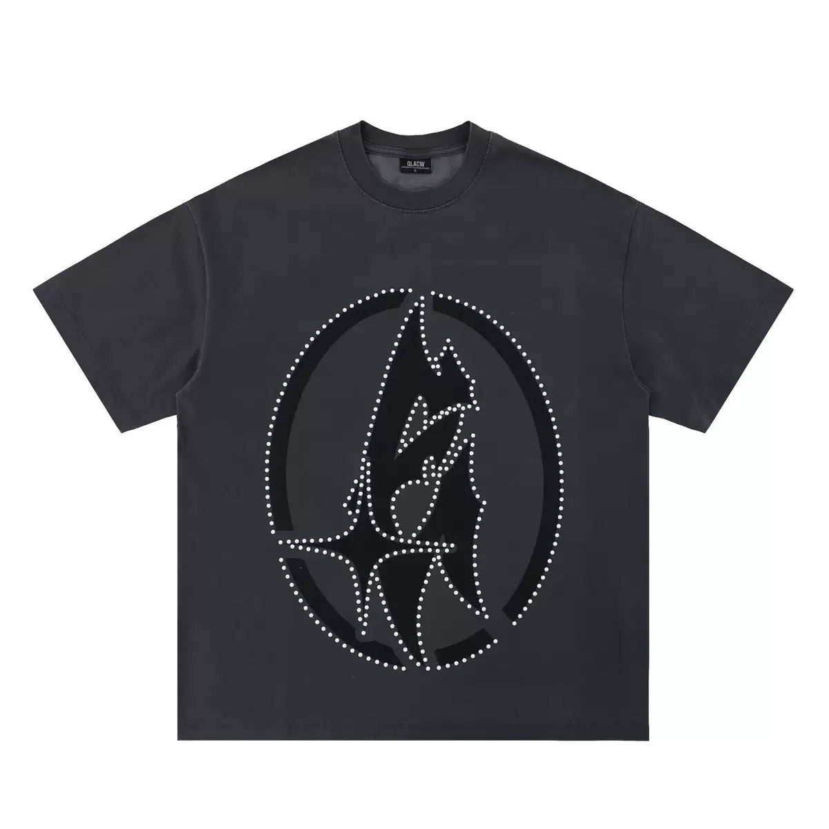 American Street Style Rhinestone Embellished Tee