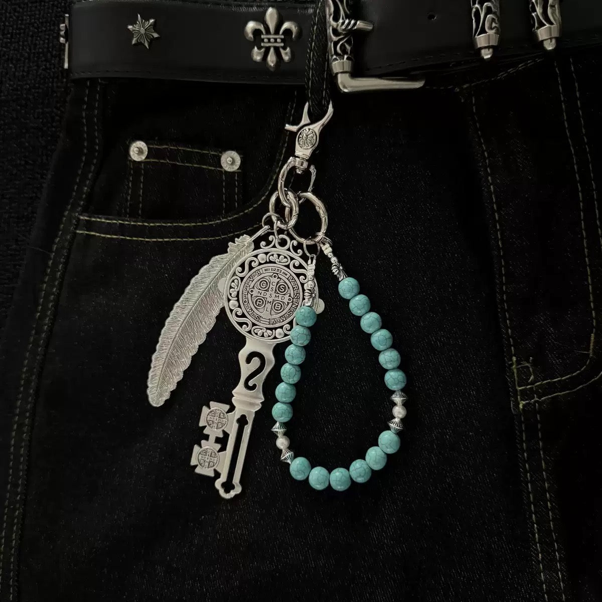 Niche Original Beaded Keychain