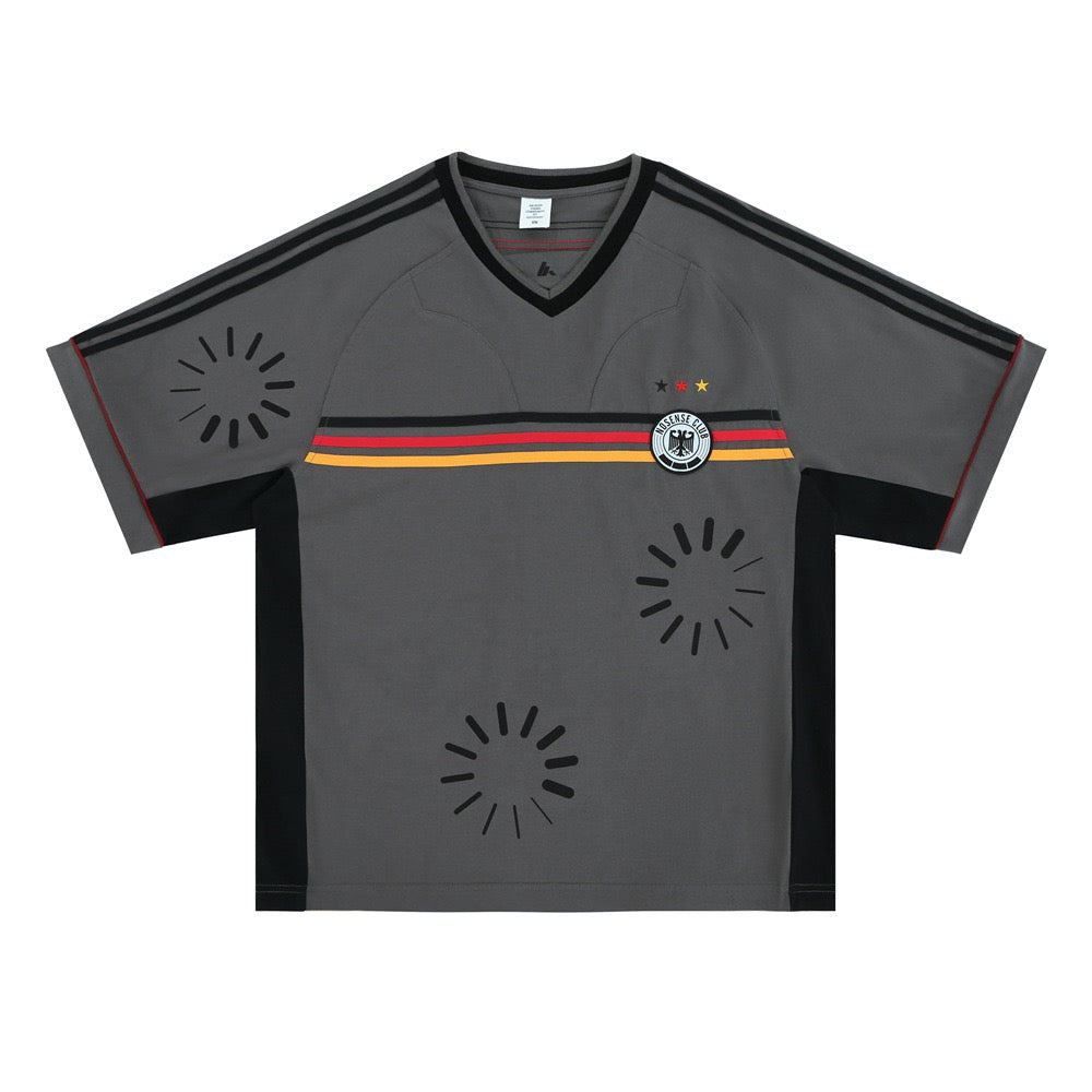 American Streetwear Striped Loaded Print Tee