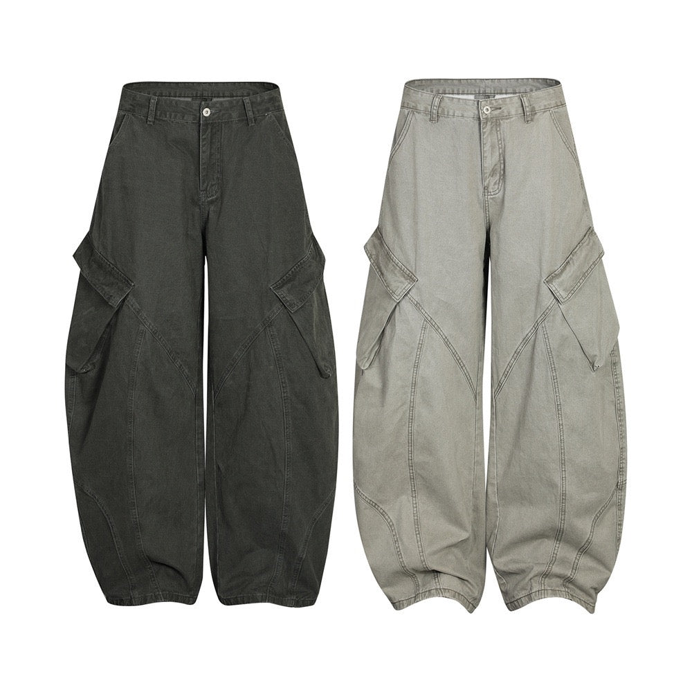 American High Street Patchwork Multi-Pocket Jeans