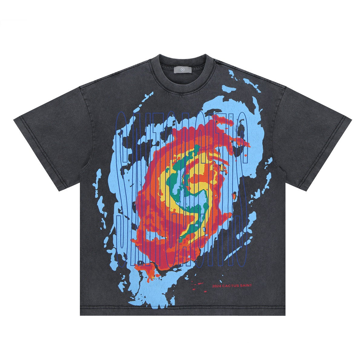 Streetwear Thermal Imaging Explosion Print Tee