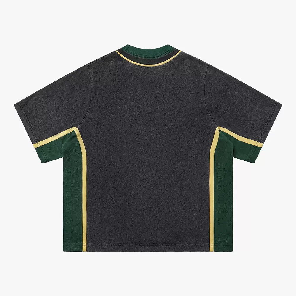 American Vintage Washed Patchwork Tee