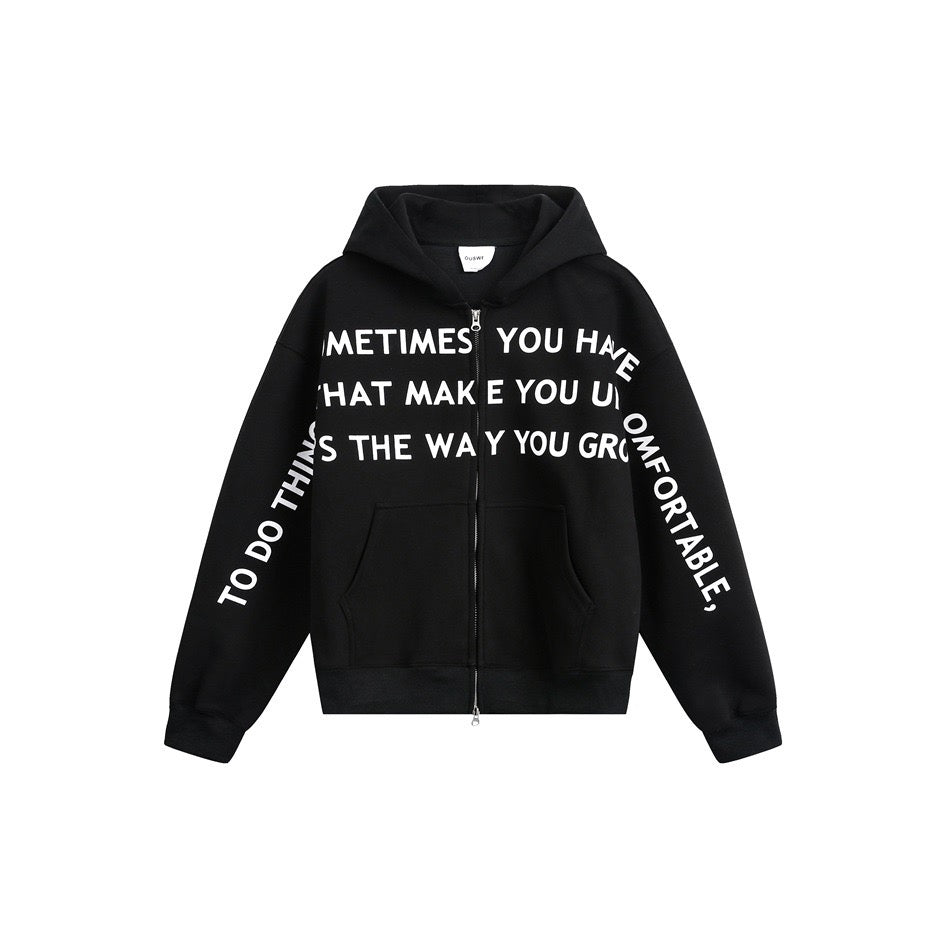 American Collegiate Style Letter Print Hoodie