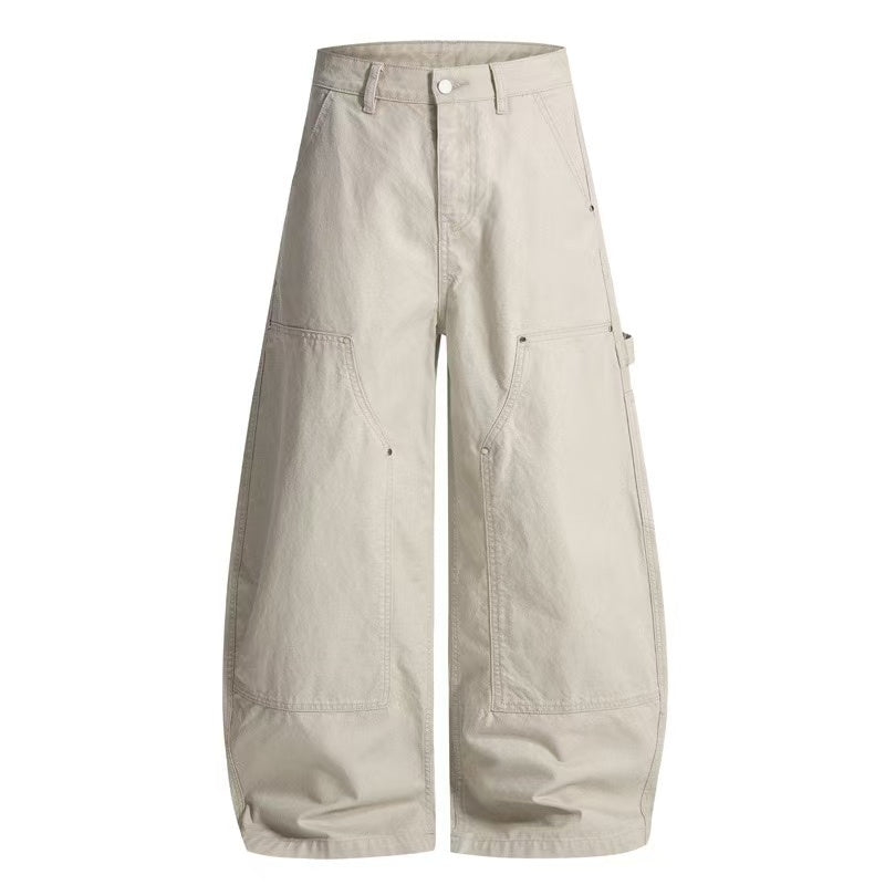 American Streetwear Curved Blade Casual Pants