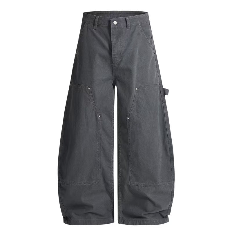 American Streetwear Curved Blade Casual Pants