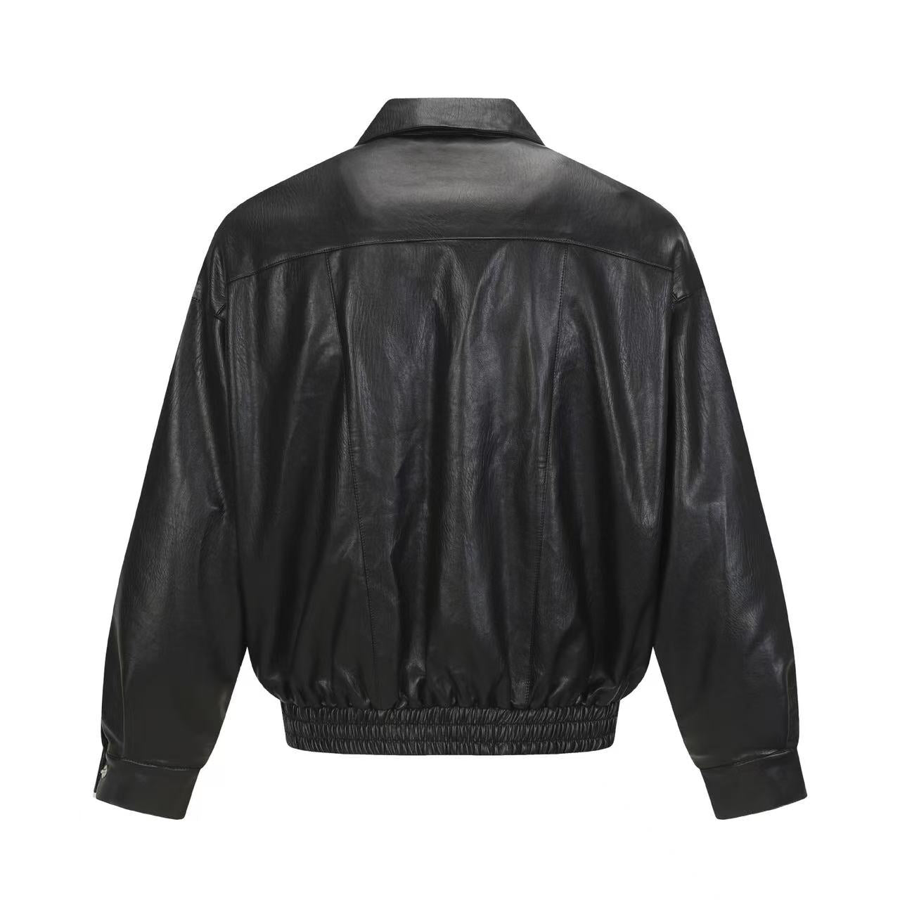 Omirad PU Structured Leather Jacket