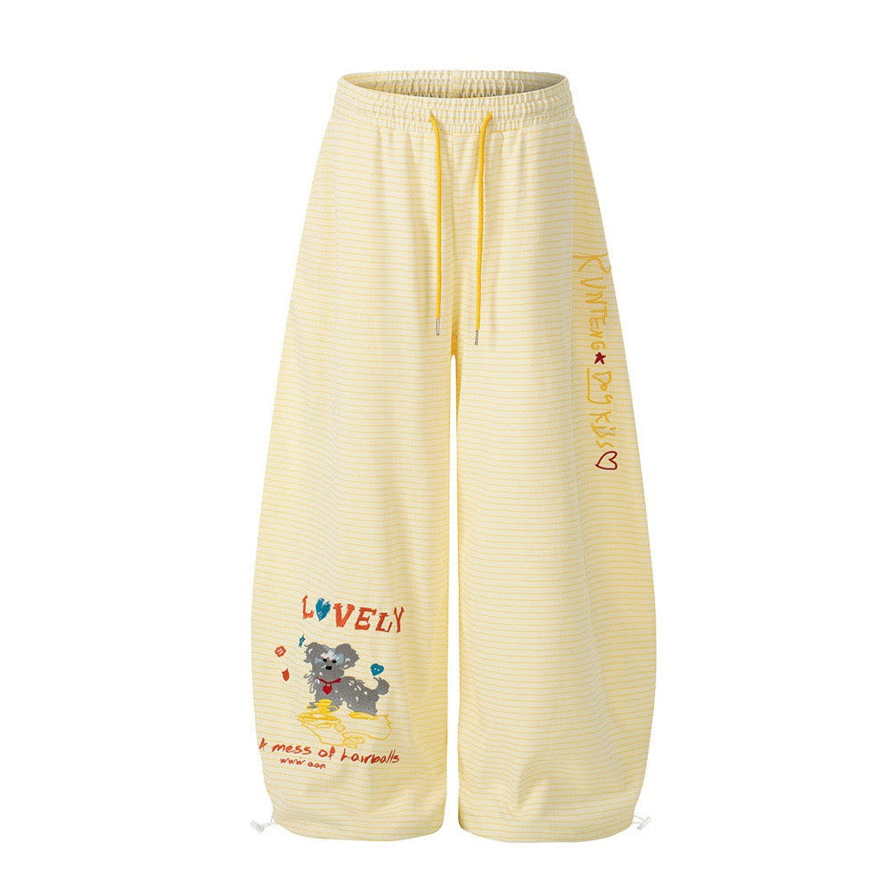 Omirad Playful Striped Balloon Sweatpants