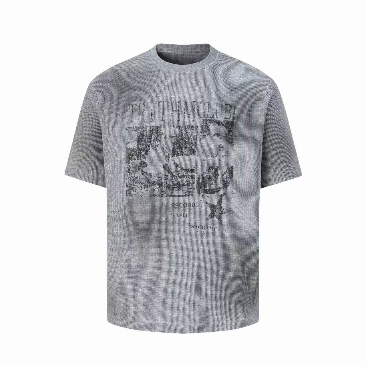 Omirad Vintage Graphic Waffle T-Shirt