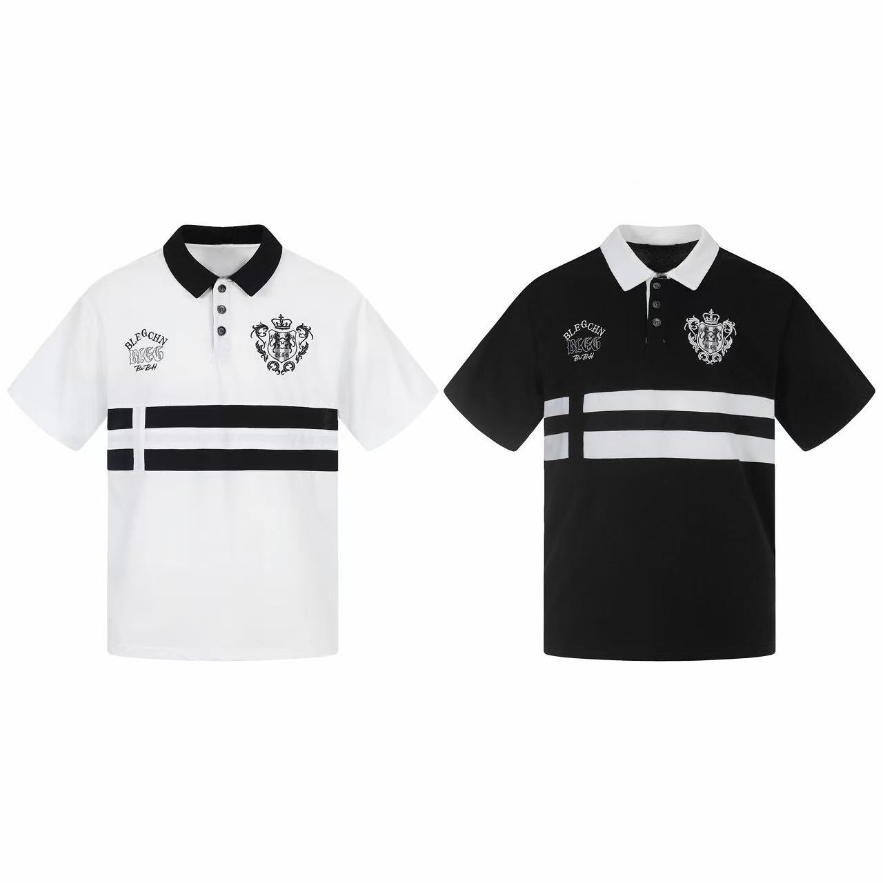 Omirad “Classic Stripe Crest Polo Tee”