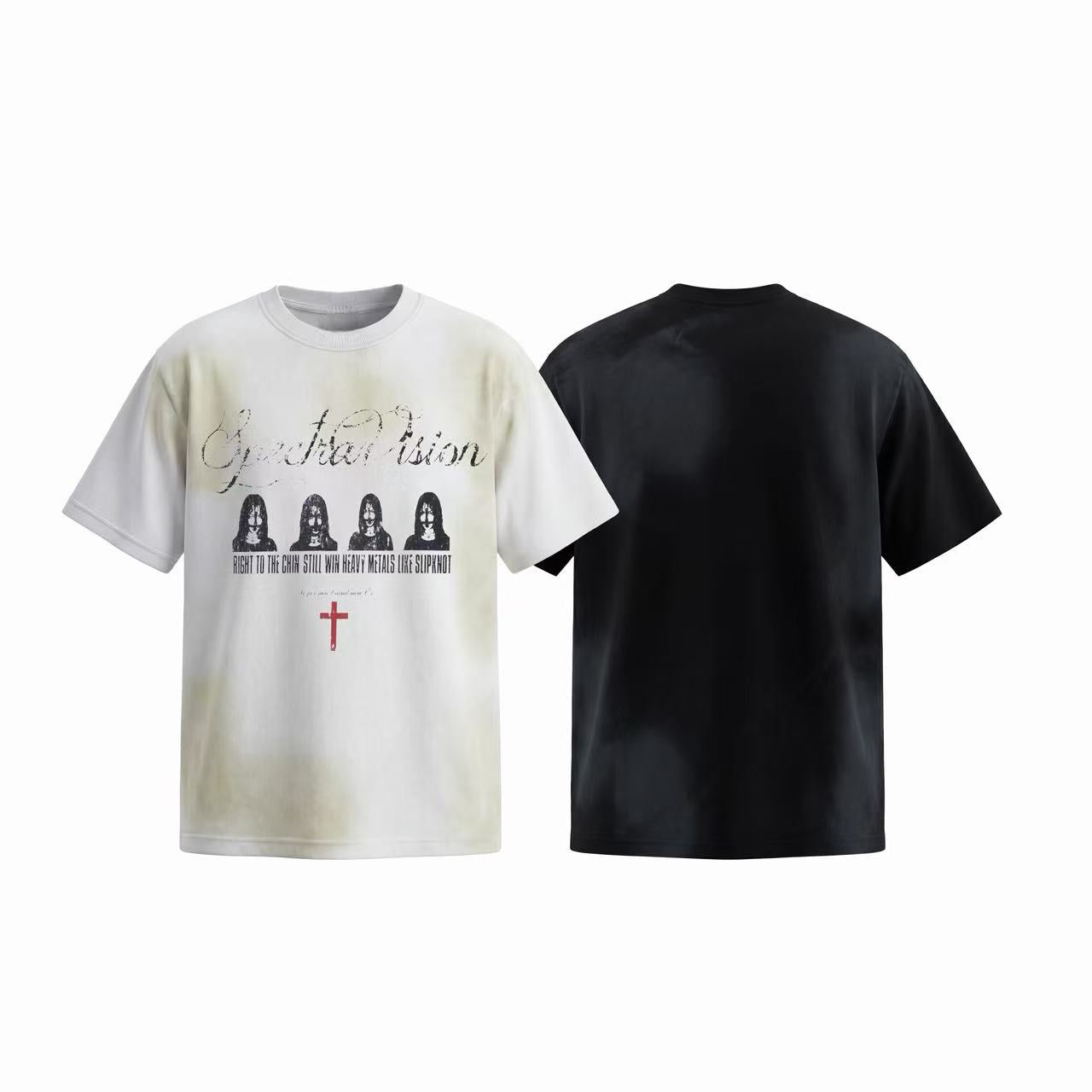 Omirad “Spectra Vision Distressed Graphic Tee”