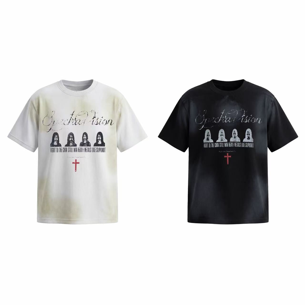 Omirad “Spectra Vision Distressed Graphic Tee”
