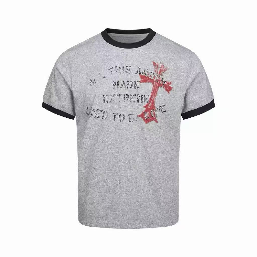 Omirad “Vintage Cross Graphic Ringer Tee”