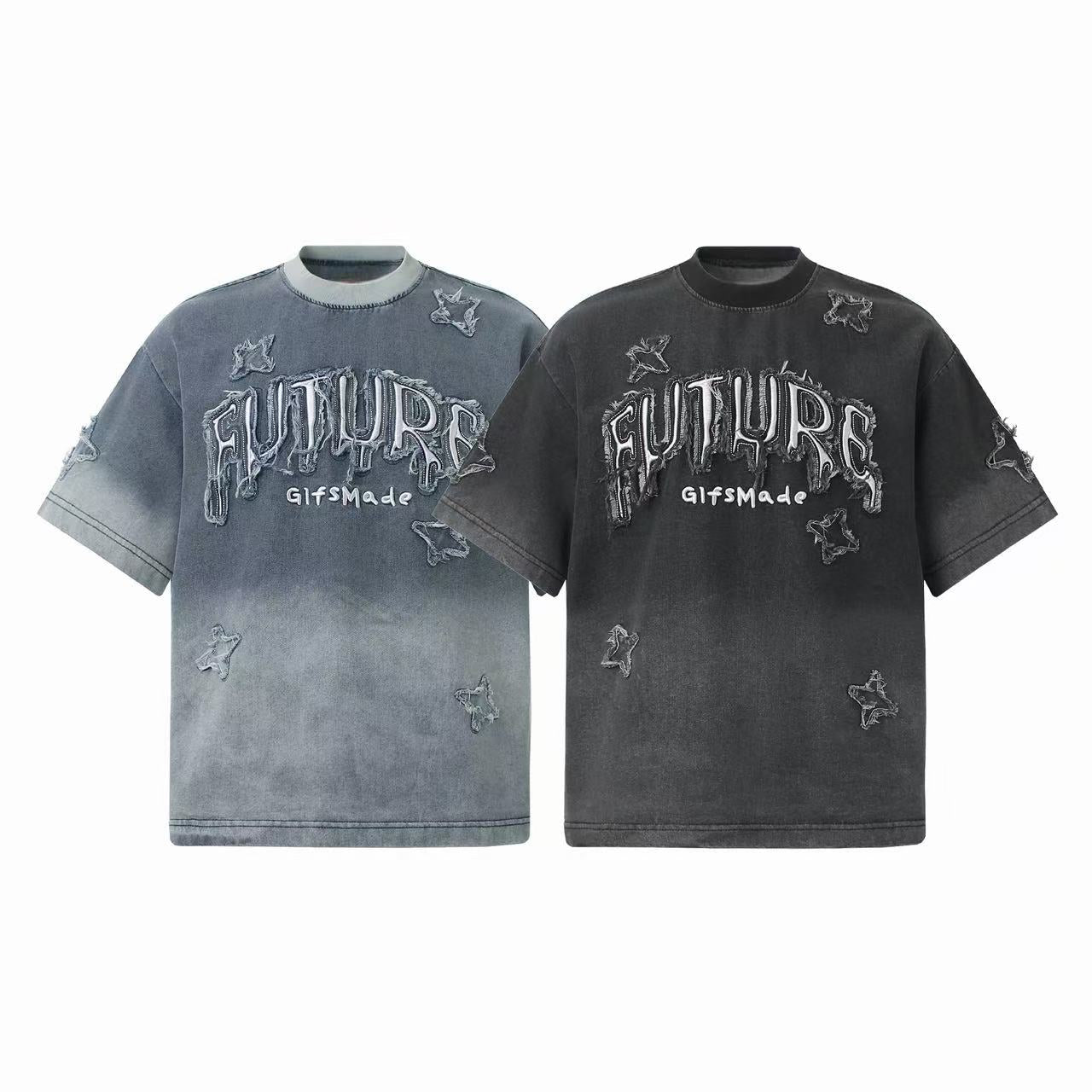 Omirad Distressed Star Graphic T-Shirt