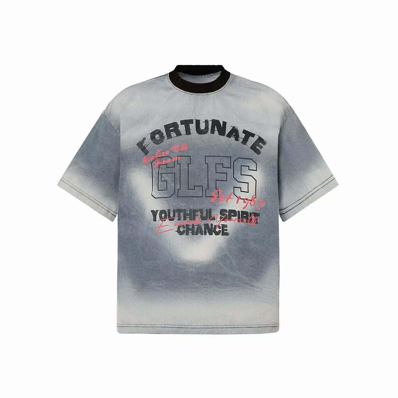 Omirad Vintage Spray Fade Graphic T-Shirt