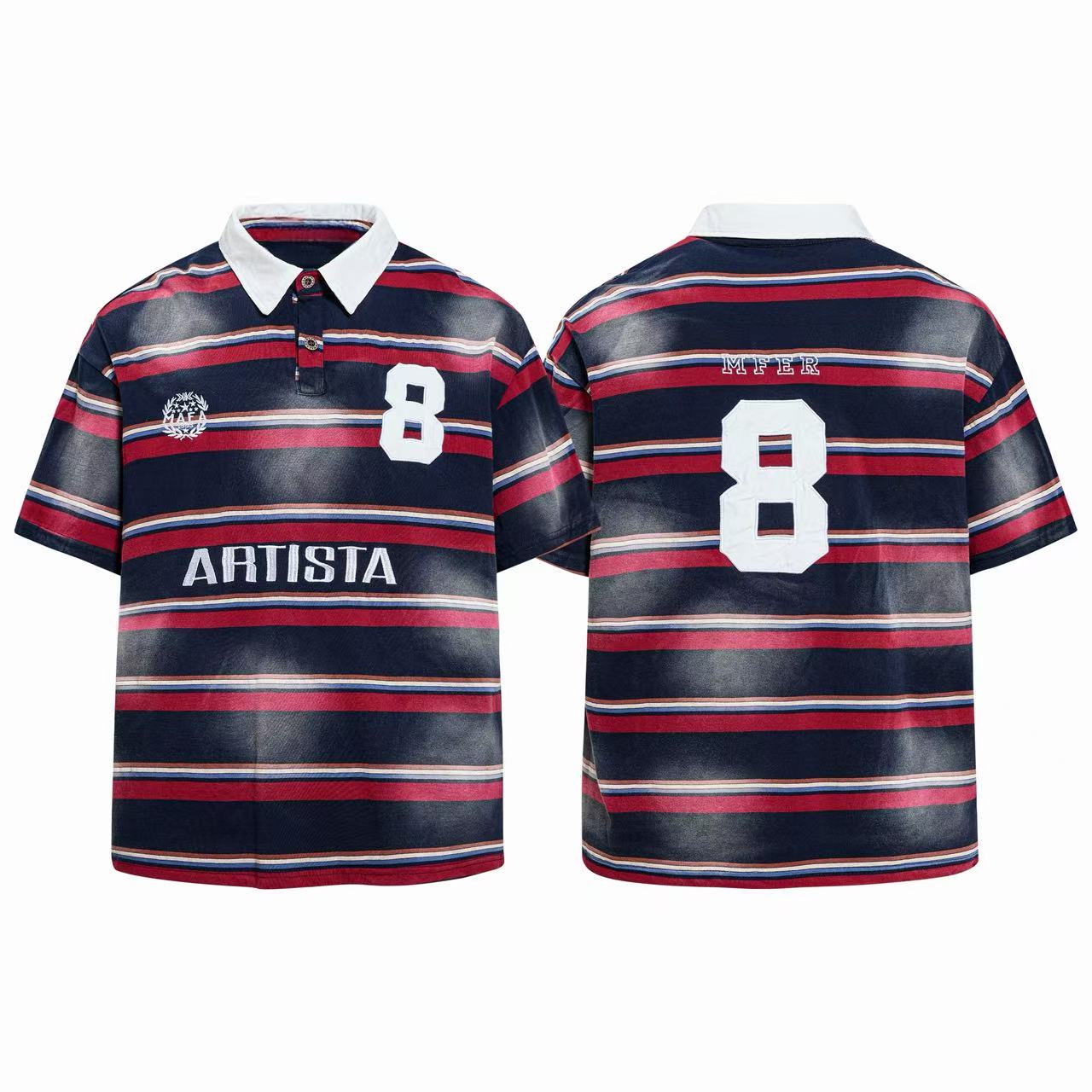 Omirad Vintage Stripe Rugby Tee