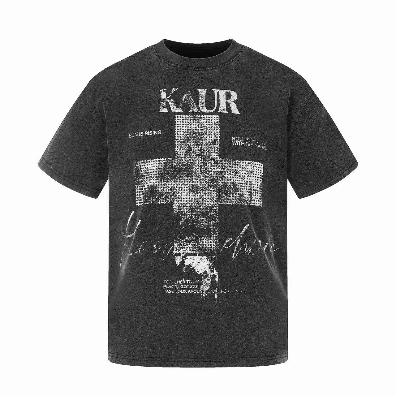 Omirad Washed Cross Graphic Tee
