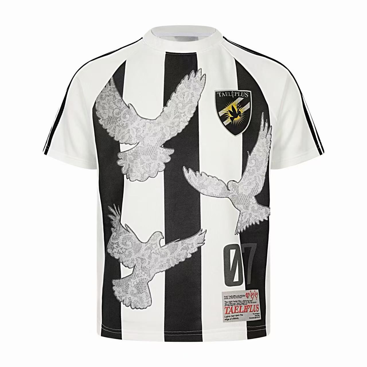 Omirad Striped Graphic Jersey Tee