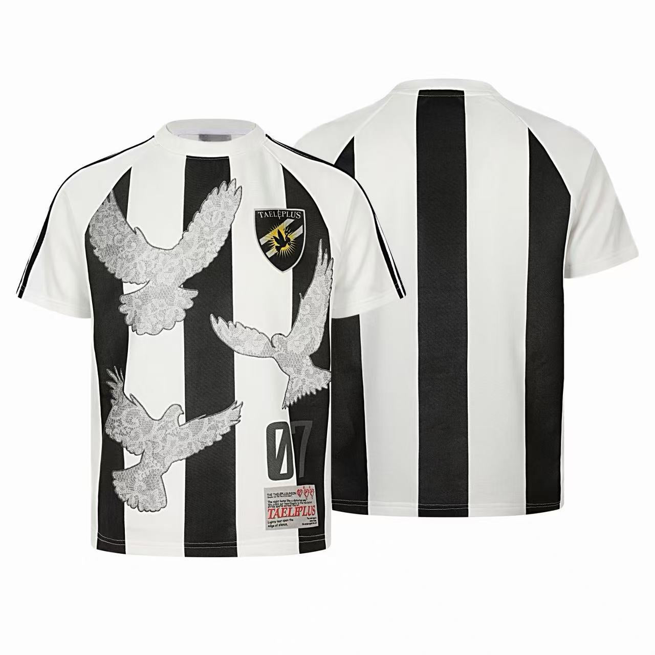 Omirad Striped Graphic Jersey Tee