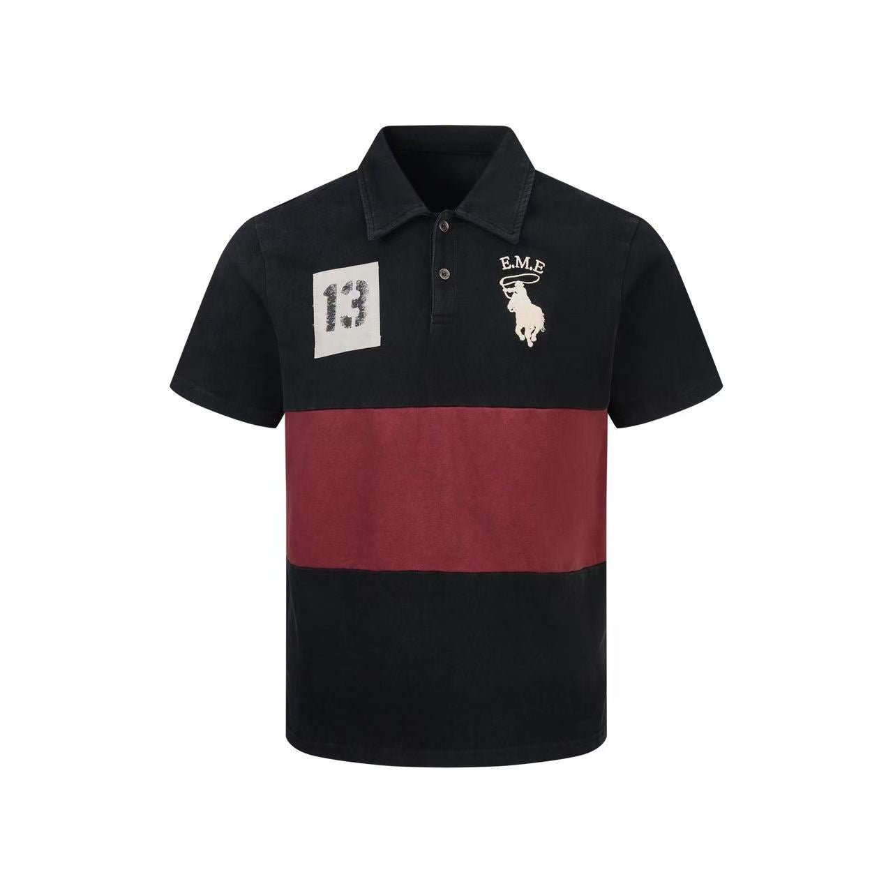 Omirad Vintage Color-Block Polo Shirt
