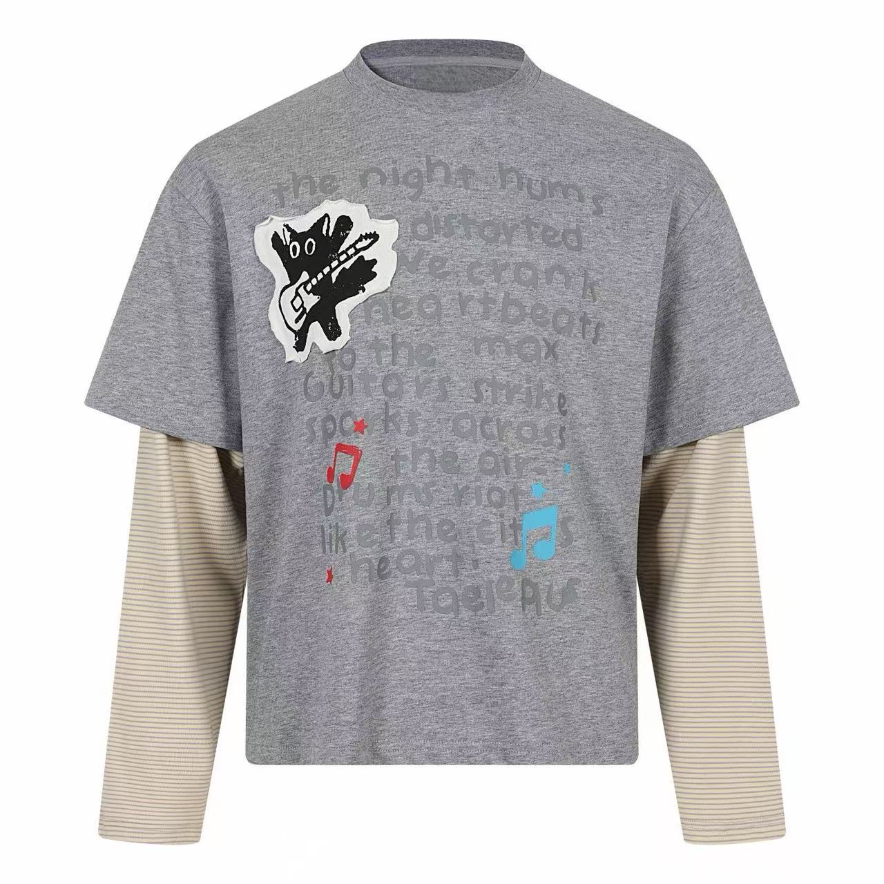 Omirad Layered Graphic Long Sleeve Tee