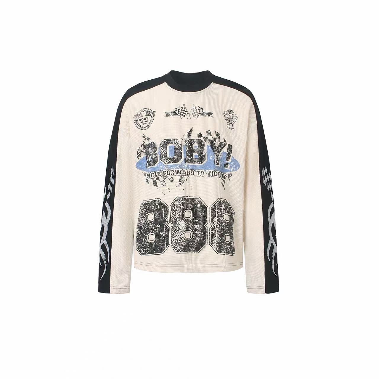 Omirad Vintage Racing Waffle Long Sleeve