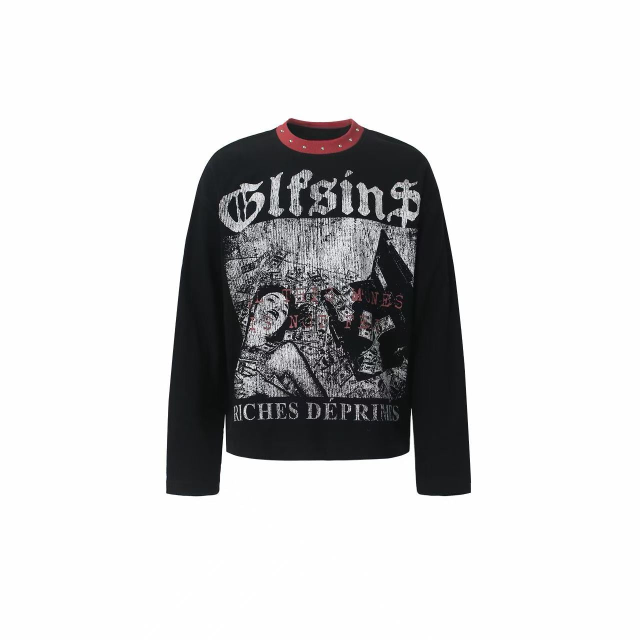 Omirad Vintage Graphic Waffle Long Sleeve