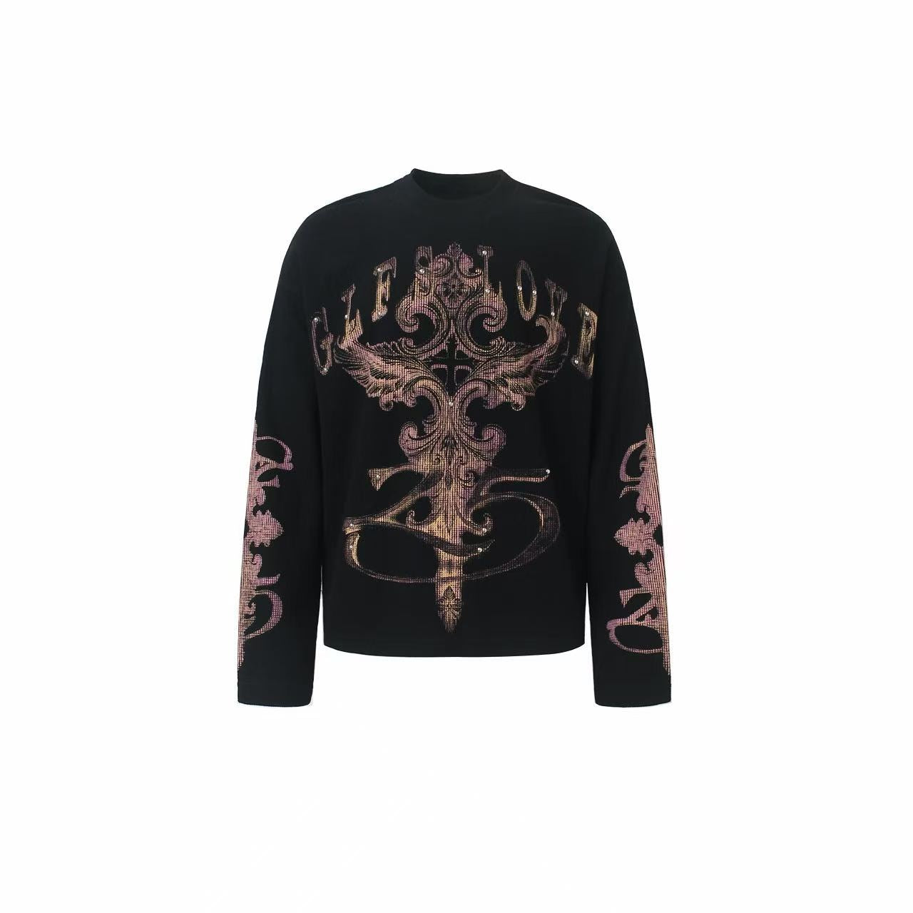 Omirad Gothic Cross Waffle Long Sleeve