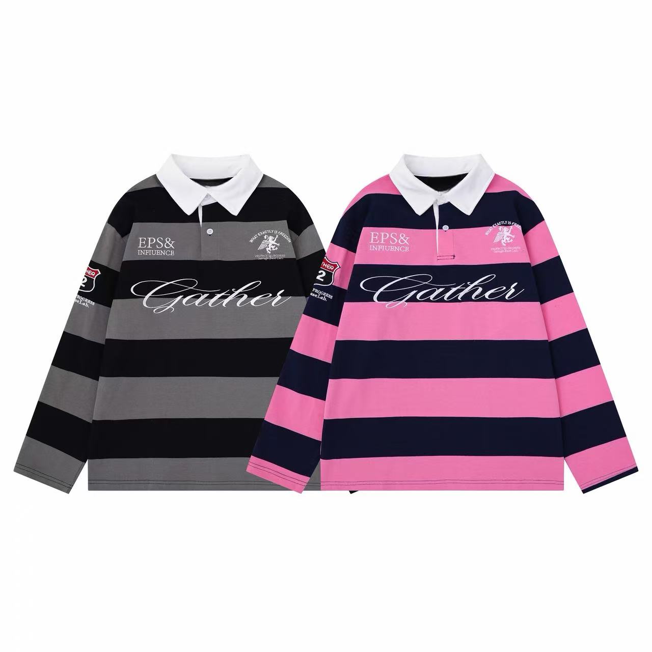 Omirad Striped Graphic Polo